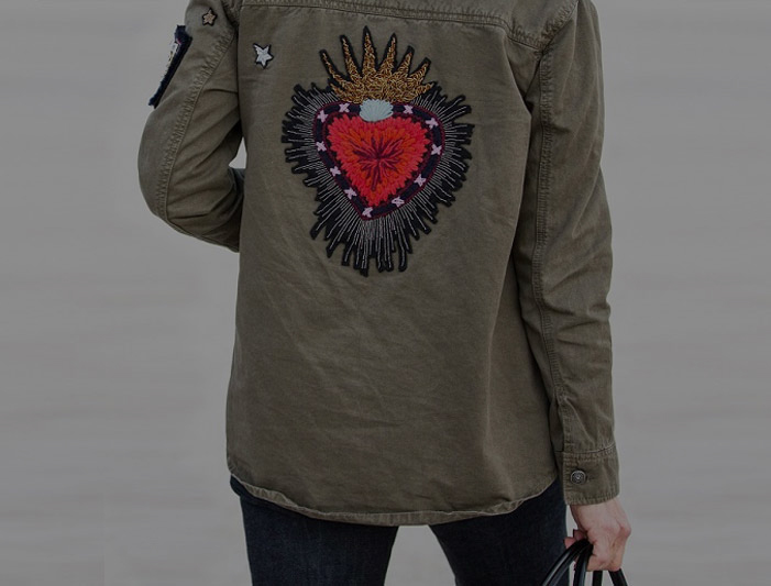 custom embroidered jackets front and back